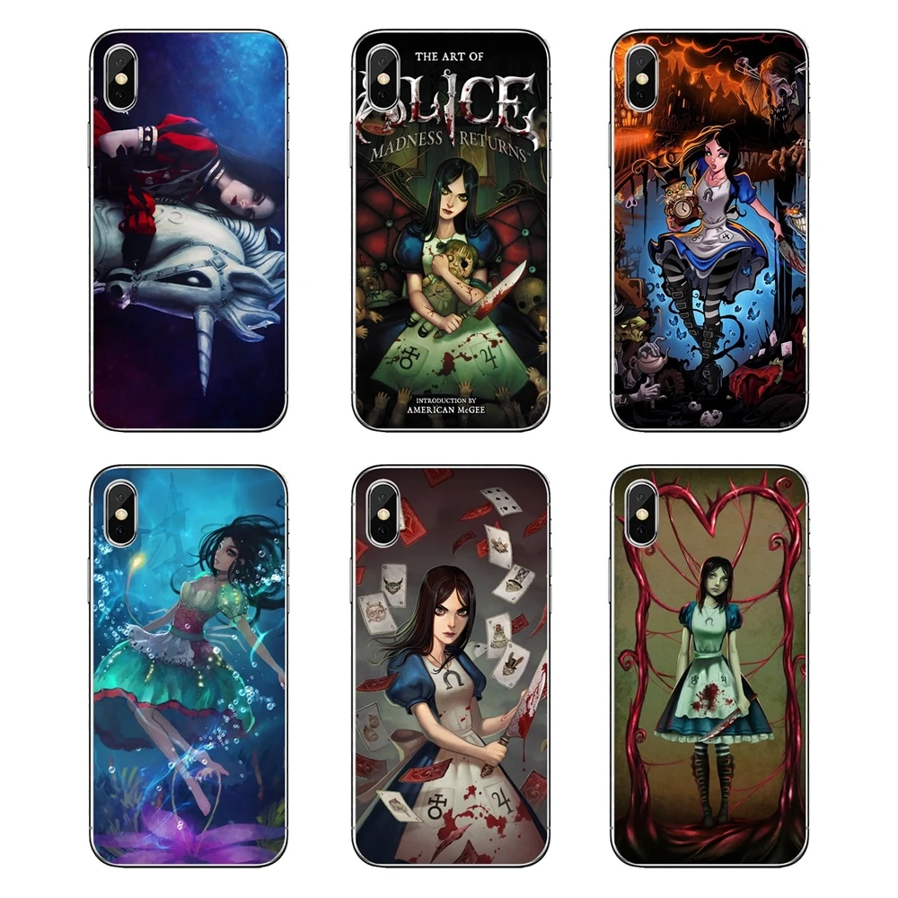 TPU Transparent Skin Case Anime Alice Madness Returns Girls For Huawei P20 Lite Nova 2i 3i 3 GR3 Y6 Pro Y7 Y8 Y9 Prime 2018 2019 |