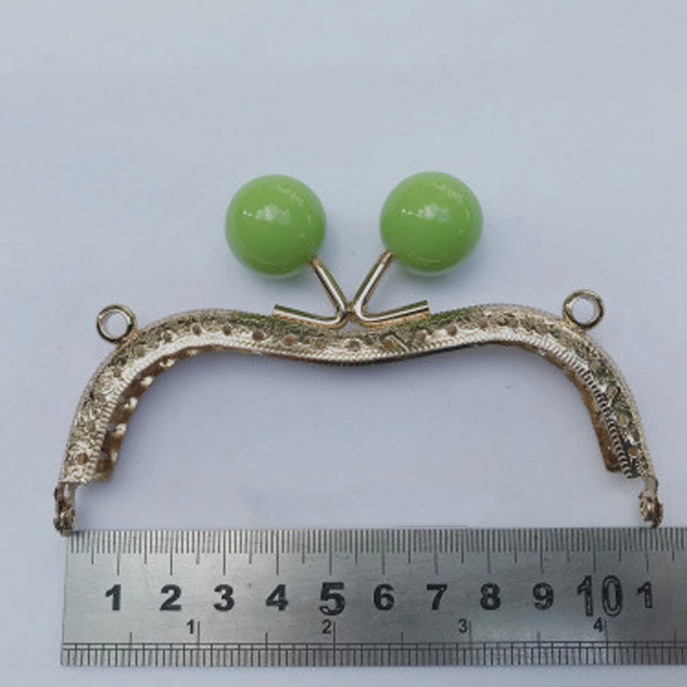 Роскошная оправа для кошелька светло-золотого цвета Женская монет металлическая