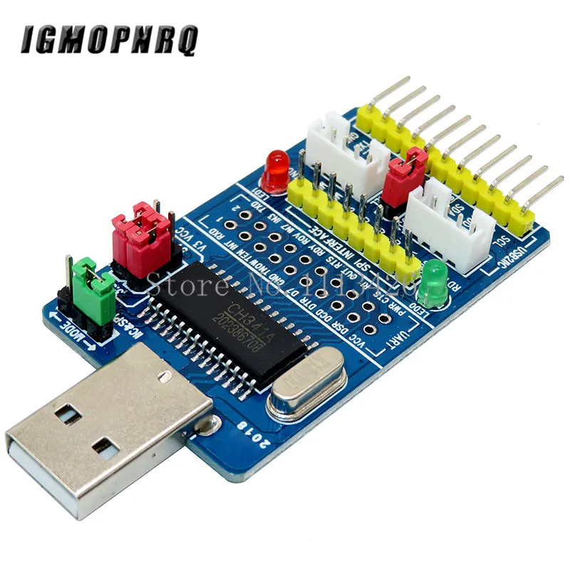Все в одном CH341A USB к SPI I2C IIC UART TTL ISP серийный модуль адаптера EPP/MEM преобразователь