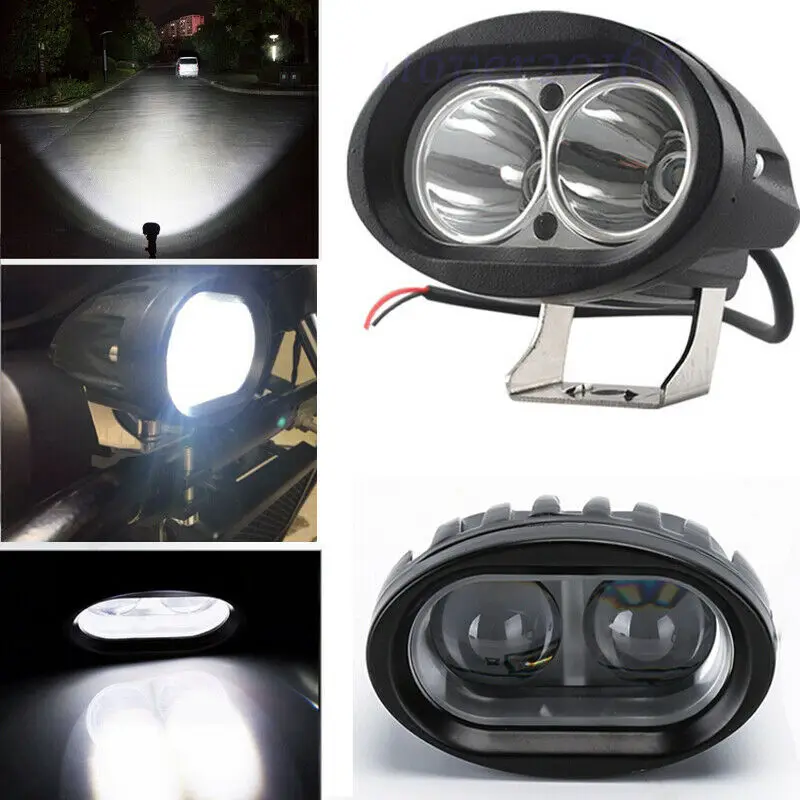 LED Forklift Truck Blue Warning Lamp Safety Work Spot Light Kit 20W 10-80V IP68 | Bar/Work