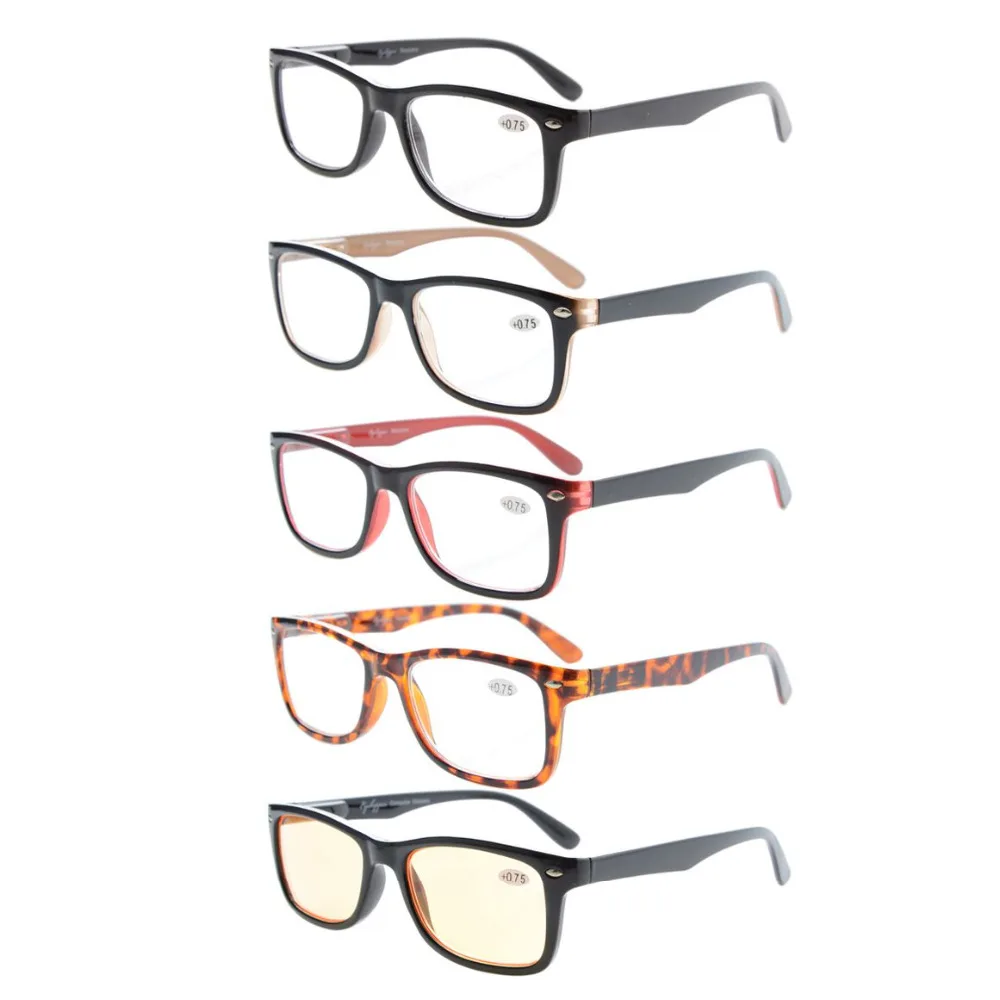 R075 Mix Eyekepper 5 Pack классические Пружинные шарниры качественные очки для чтения