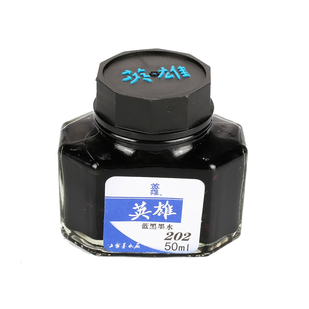 blue black 50 мл каллиграфия написание картина с фонтаном ручка цветные чернила для перьевых Dip ручки для письма рисунок граффити не углеродный школьные принадлежности - Цвет графита: blue black