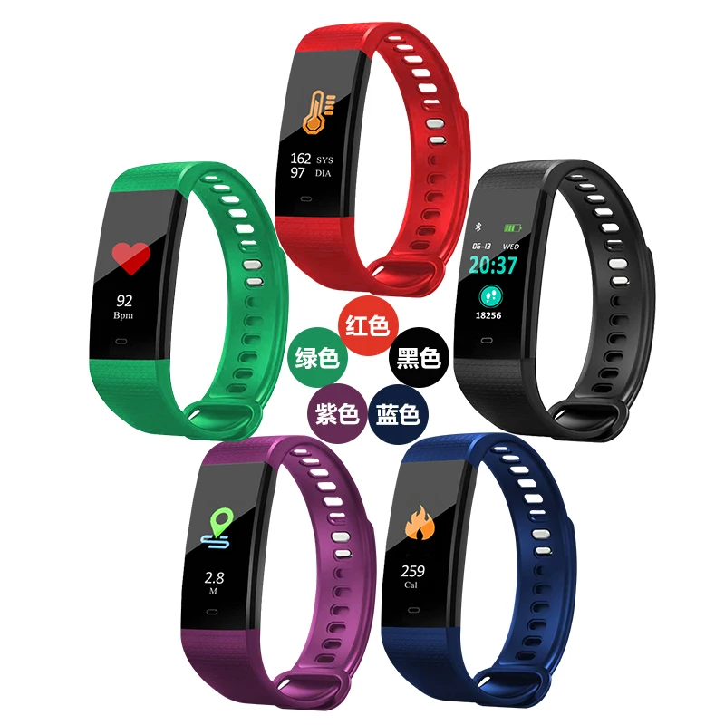 

kivbwy Smart Band Heart Rate Tracker Fitness Tracker Smartband Smart Bracelet Waterproof Smart Wristband Smart Watch Men