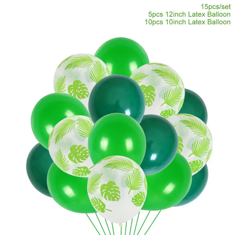 Tropical Balloon 6 QIFU пальмовые воздушные шары с листьями джунгли вечерние принадлежности ТРОПИЧЕСКОЕ ЛЕТО для вечеринки в стиле сафари Декор джунгли тематическая вечеринка на день рождения Декор детский душ - Цвет: Tropical Balloon 6