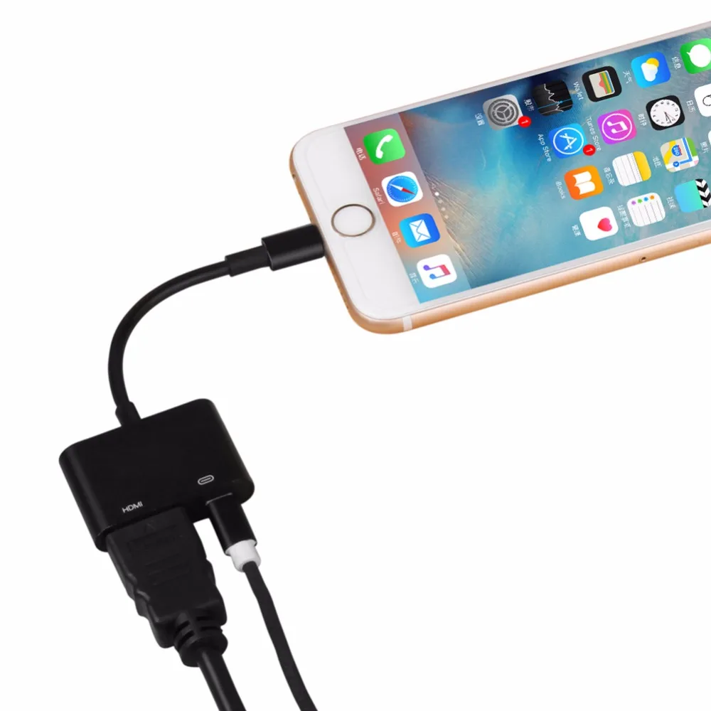 Света AV HDMI/HD ТВ цифровой кабель-адаптер для iPhone к HDMI конвертер 6 7 8 X av-адаптер Lightning
