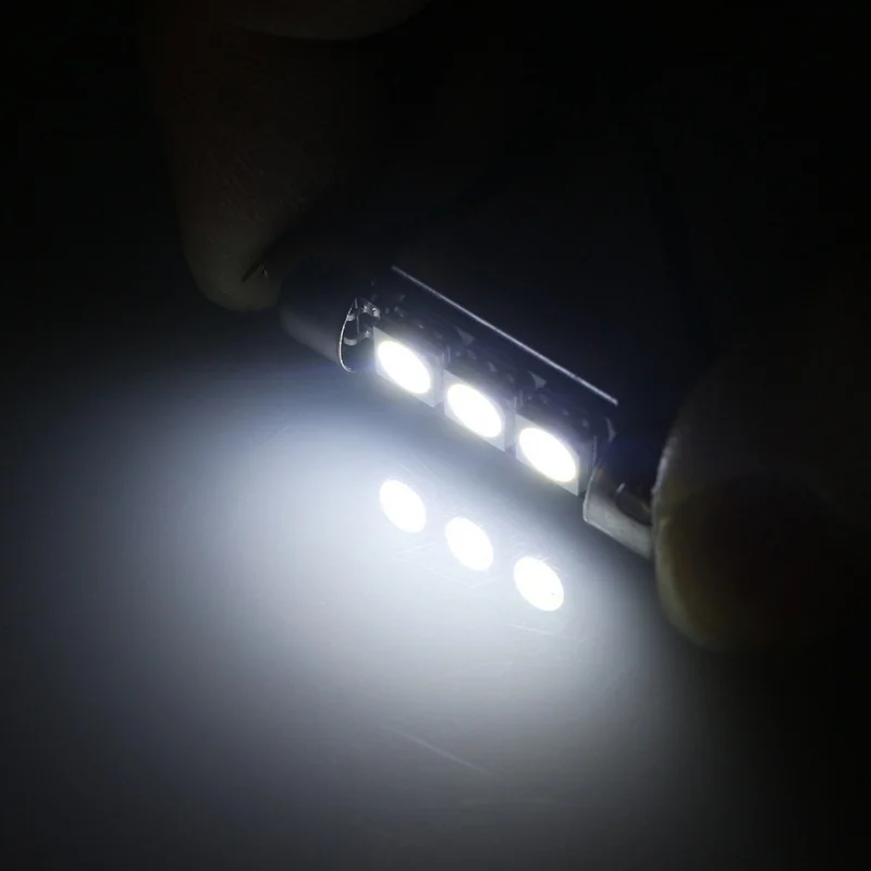 10 шт. сигнальная лампа C5W 31 мм 41 3 SMD 5050 Светодиодный CANBUS без ошибок гирлянда