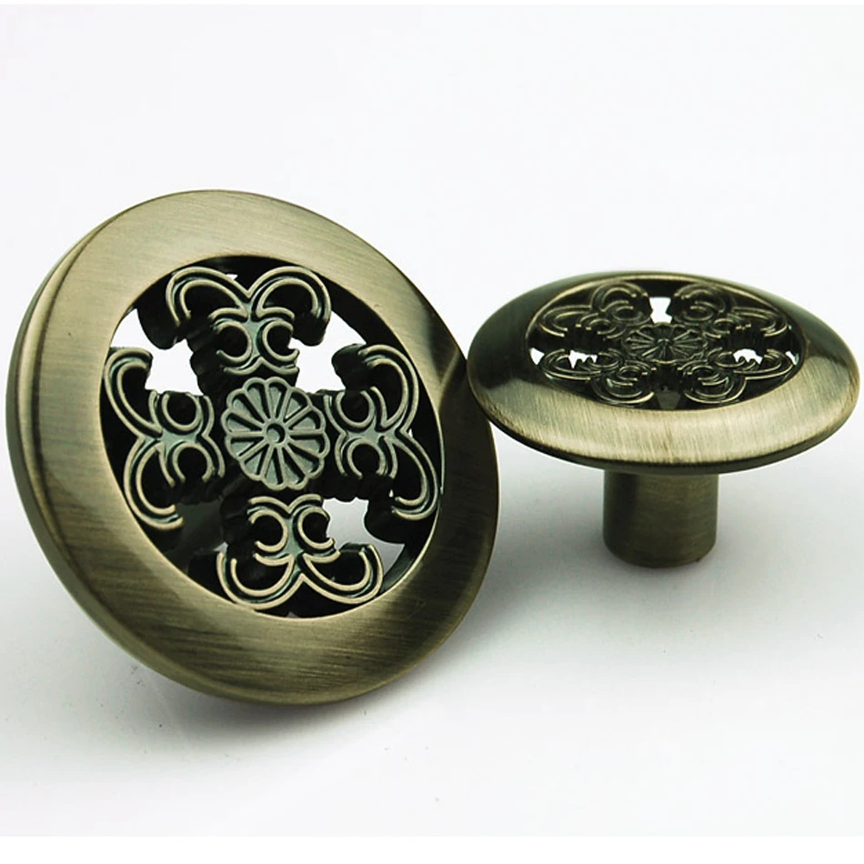 1-1/2 &quotДиаметр кабинет Аппаратные средства круглая ручка Классическая Бронзовый