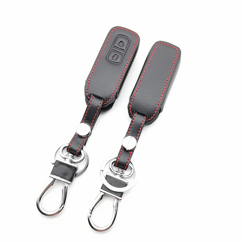 2 buttons leather remote key case Motorcycle Key cover For Honda n-one N-BOX N wagon Plus 2018 New Keypad keys accessories | Автомобили и