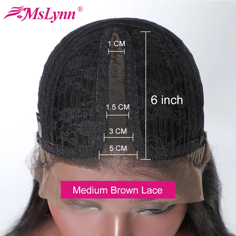 Объемная волна парик фронта шнурка бразильский человеческих волос для