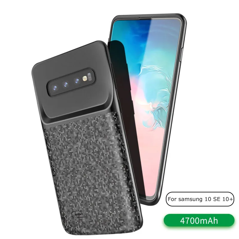 Чехлы для зарядного устройства samsung Galaxy S10 + Ультратонкий внешний Аккумулятор bateria
