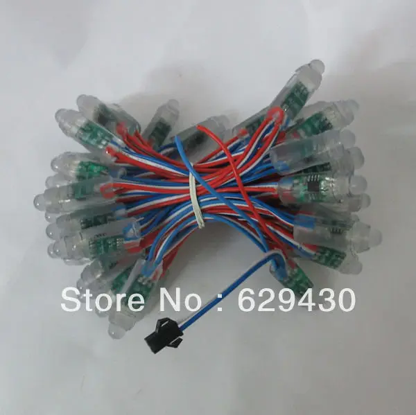 Новый бренд прямая красочным 12 мм пикселей Рождественские огни RGB led пиксель свет