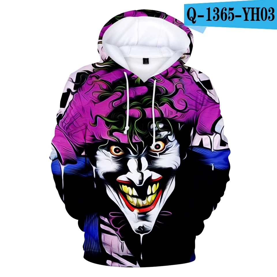 YH03 haha joker, толстовка с 3D принтом, толстовки для мужчин и wo, для мужчин, в стиле хип-хоп, забавная Осенняя уличная одежда, толстовки, Толстовка для пар, одежда - Цвет: YH03