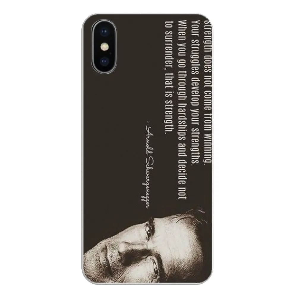 Чехол для Samsung Galaxy Note 8 9 S9 S10 A8 A9 Star Lite Plus A6S A9S Arnold Schwarzenegger Shut Up Train Бодибилдинг мягкий