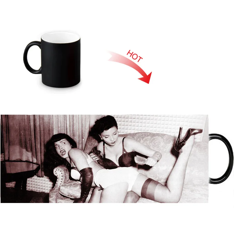 Подарочная коробка Упакованные кружки Bettie Page сделай сам Заказная кружка