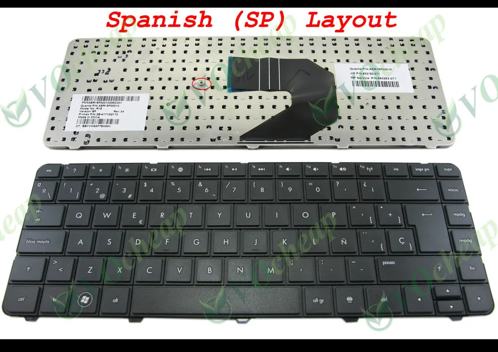 100% Подлинная новая клавиатура для ноутбука HP Pavilion G4 1000 G6 Presario CQ43 CQ57 430 630S черный