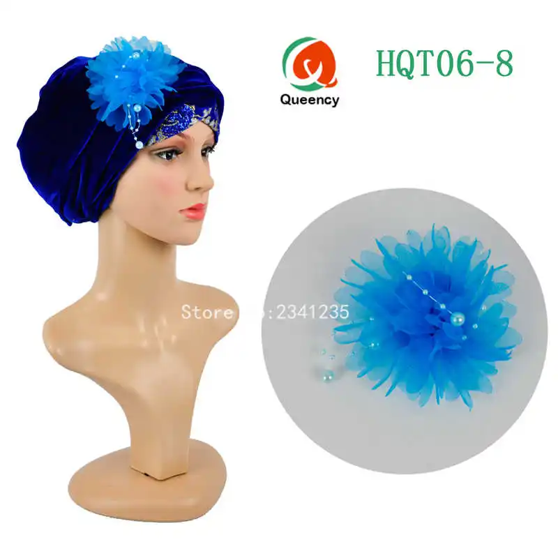 HQT06 Новый дизайн 3d наклейка с красивыми цветами брошь Африканский головной убор