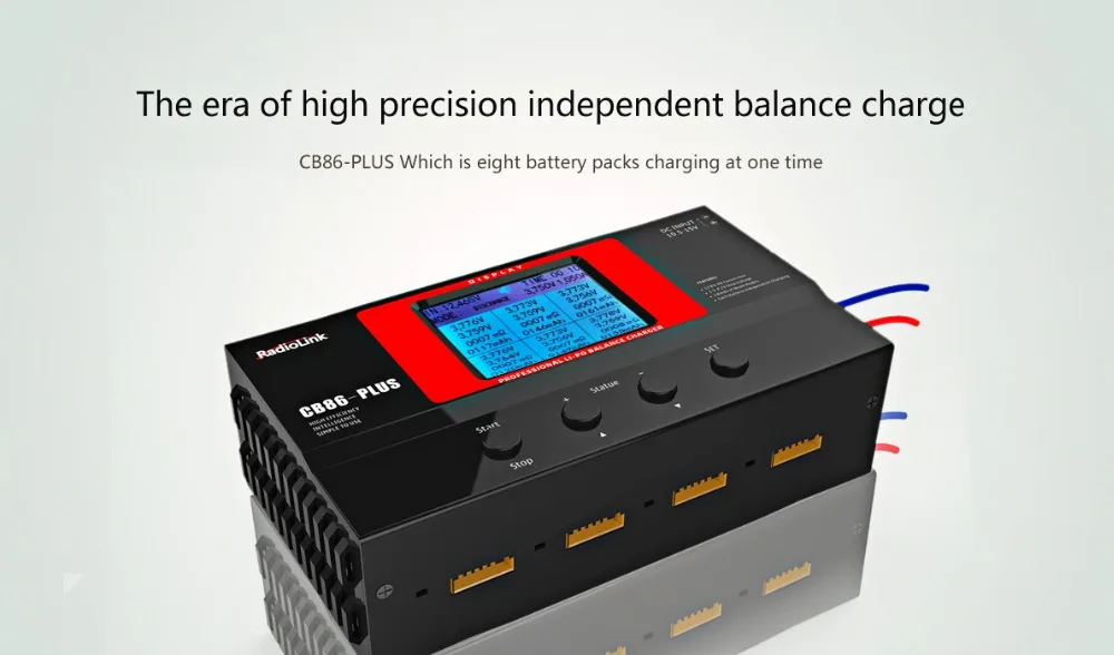 Быстрая доставка Radiolink CB86 Plus зарядное устройство для RC 8 шт. 2-6S Lipo батарея в одно