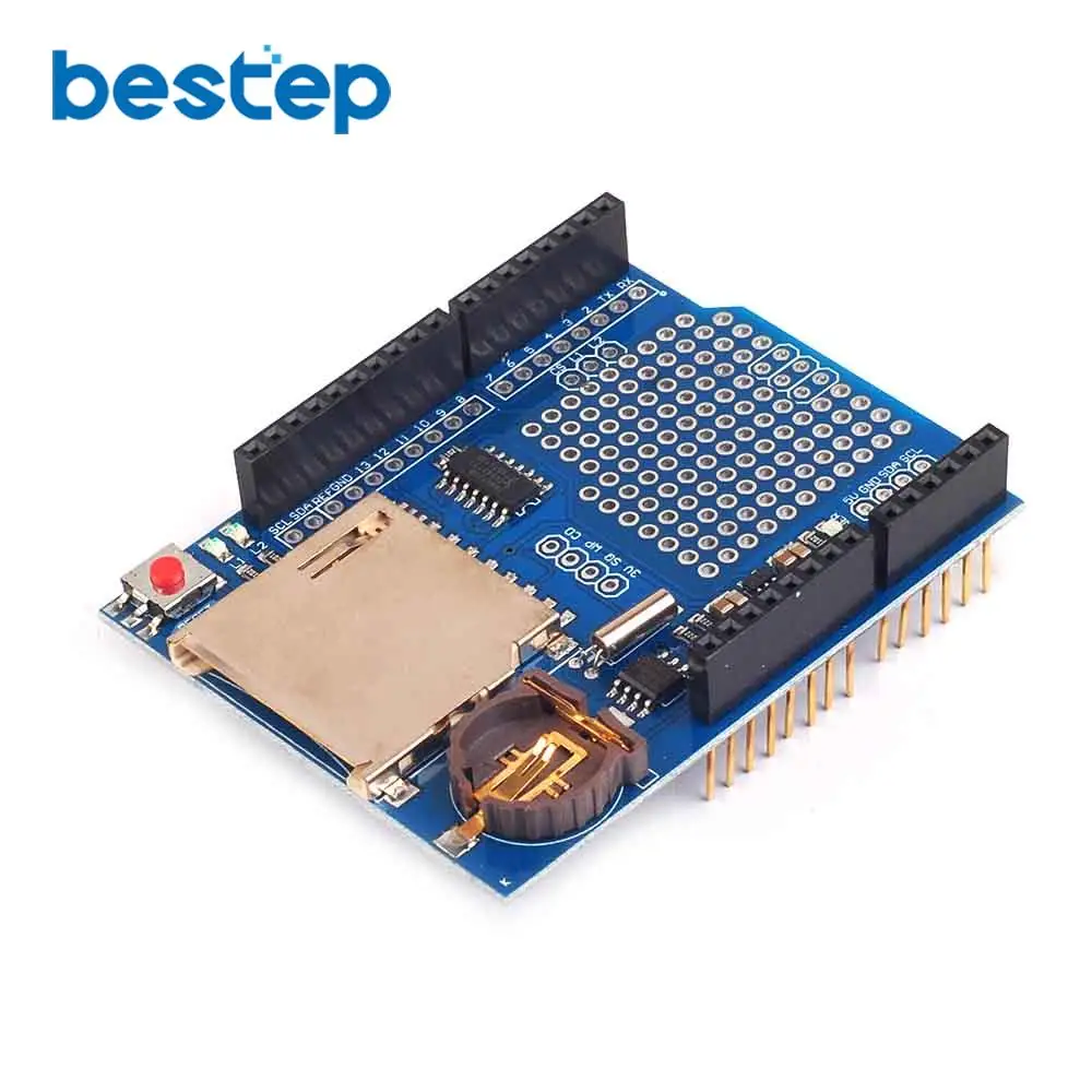 Новый модуль регистратора данных Logging recorder Shield V1.0 для Arduino UNO sd карты
