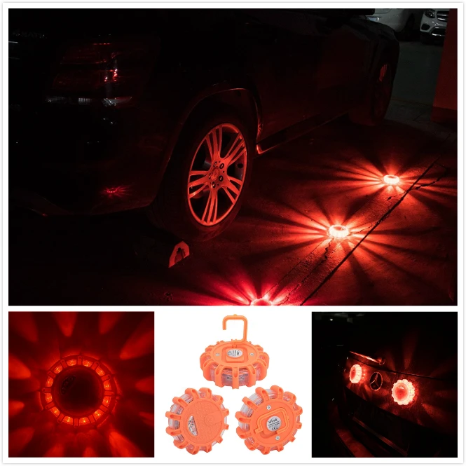 СВЕТОДИОДНЫЙ дорожный фонарь аварийный диск безопасности мигающий Маяк для