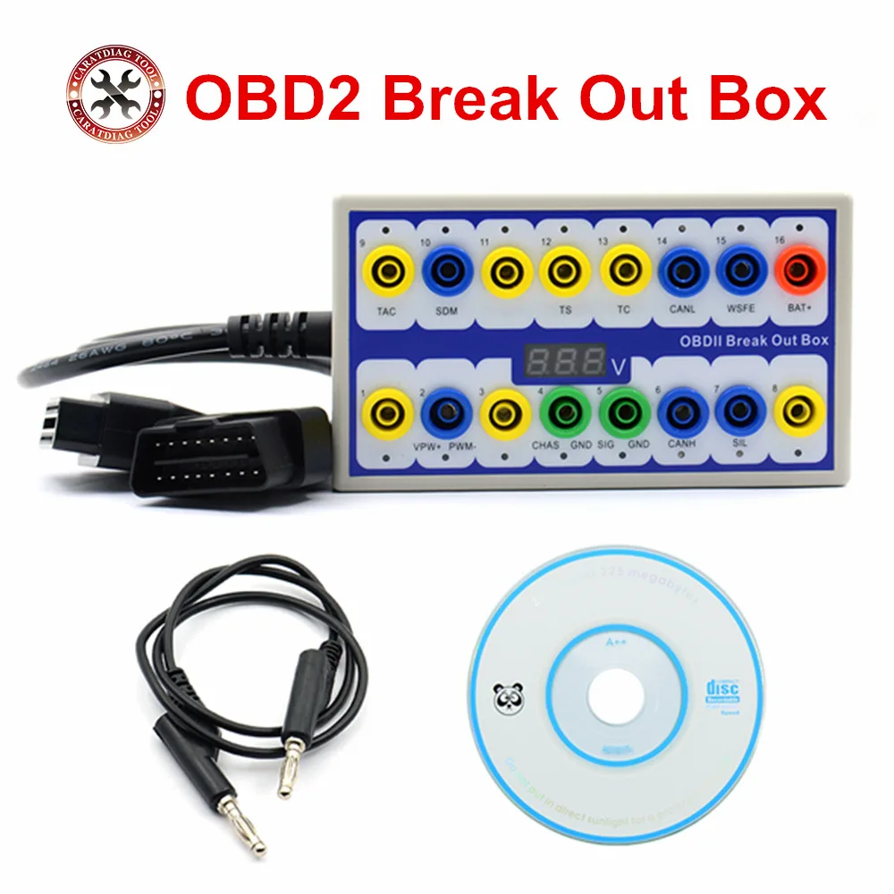 Профессиональный оригинальный Авто OBD 2 Break Out/коробка OBD2 секционная коробка OBDII