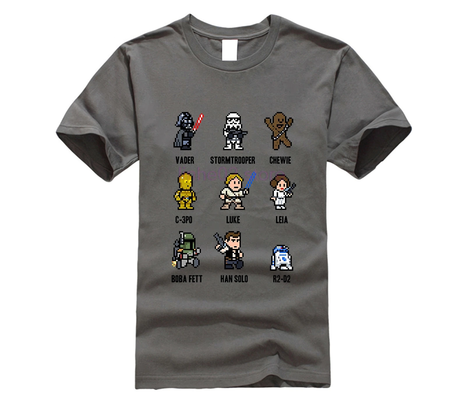 DARTH VADER STORMTROOR Chewie c-3P0 Luke Leia Boba Fett Han Solo R2d2 Звездные войны 8 бит футболка для взрослых