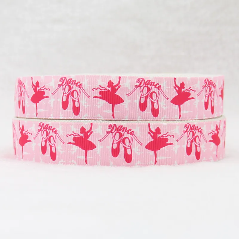 Q&ampN ribbon 16mm 22mm 25mm 38mm 50mm 75mm 160919018 dance shoes dancer printed grosgrain ribbons for hairbow 50yds/roll | Дом и сад