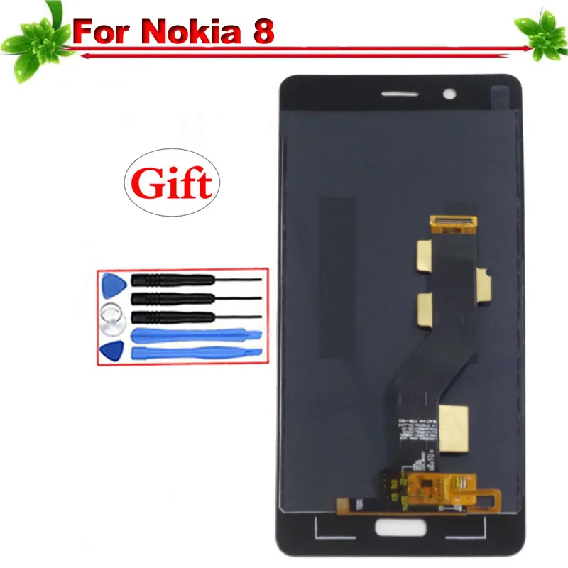 5 3 &quotдля Nokia 8 ЖК дисплей с сенсорным экраном дигитайзер полная сборка Замена для