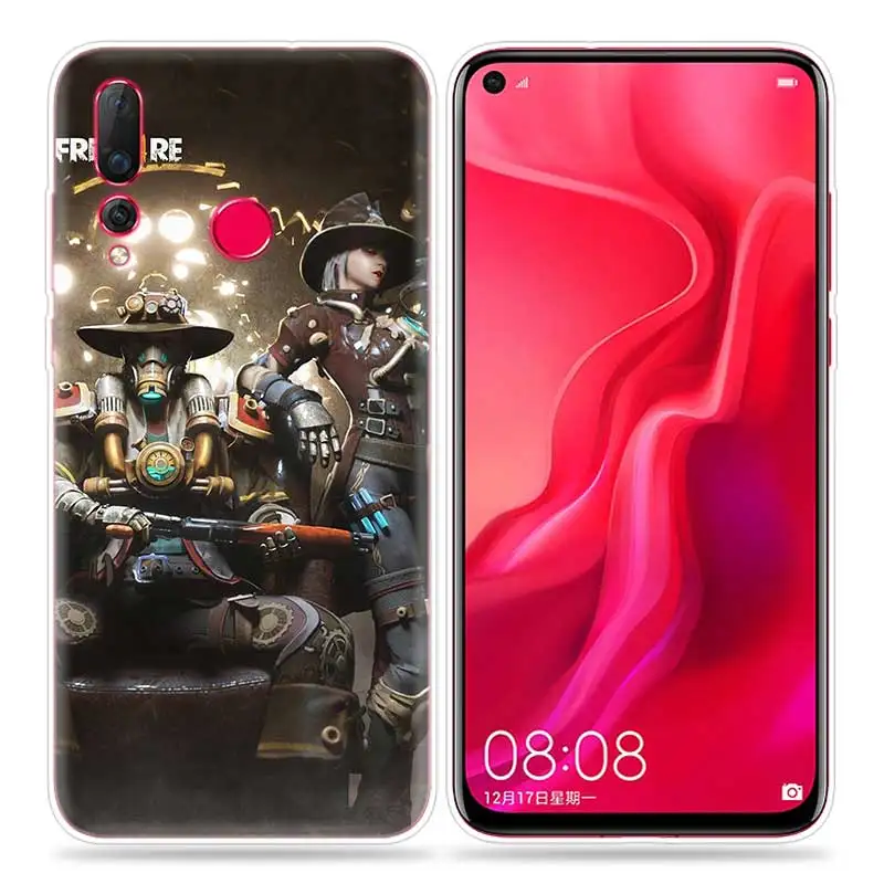 Free Fire Cartoon Ultra-thin Case for Huawei Honor 20 10 8S 8A 8C 8X Play 20i V20 Lite Pro Y9 Y7 Y6 Y5 Cover Fundas - Цвет: 09