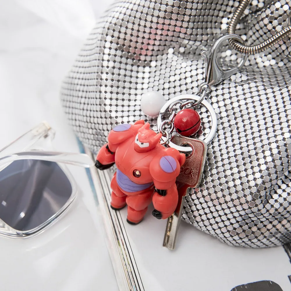 Новинка модная цепочка для ключей Big Hero Baymax светодиодный фонарик фигурки героев