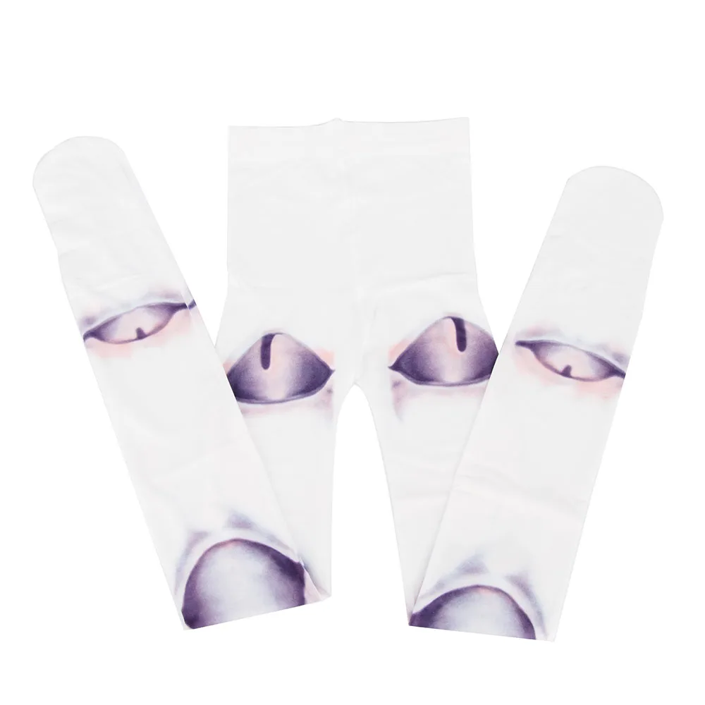 2022 New Hot Sale Summer Women Thin Tights Gothic Retro Harajuku Joint Style Tattoo Print Pantyhose Stockings