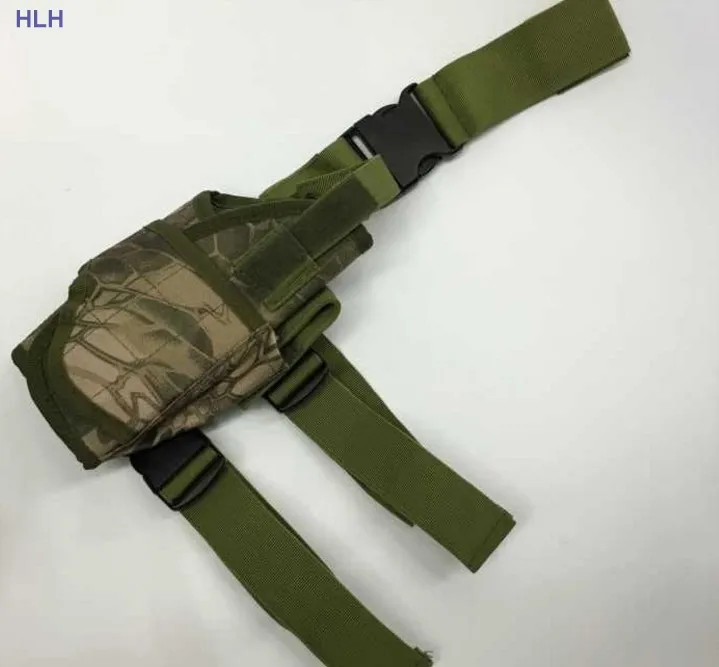 Регулируемый падение ноги кобура камуфляж нападение армии кобура пояса сумки военный страйкбол пистолет кобуры пистолет тактический