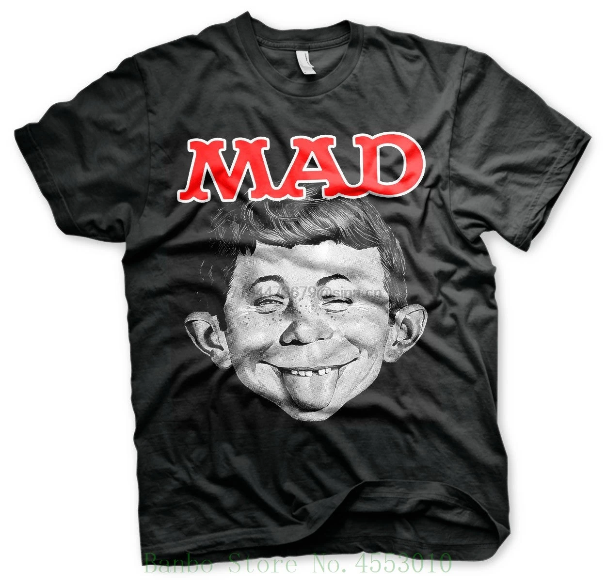 Официально лицензированный Mad Magazine Alfred Big Tall 3xl 4xl 5xl Мужская футболка мужские топы