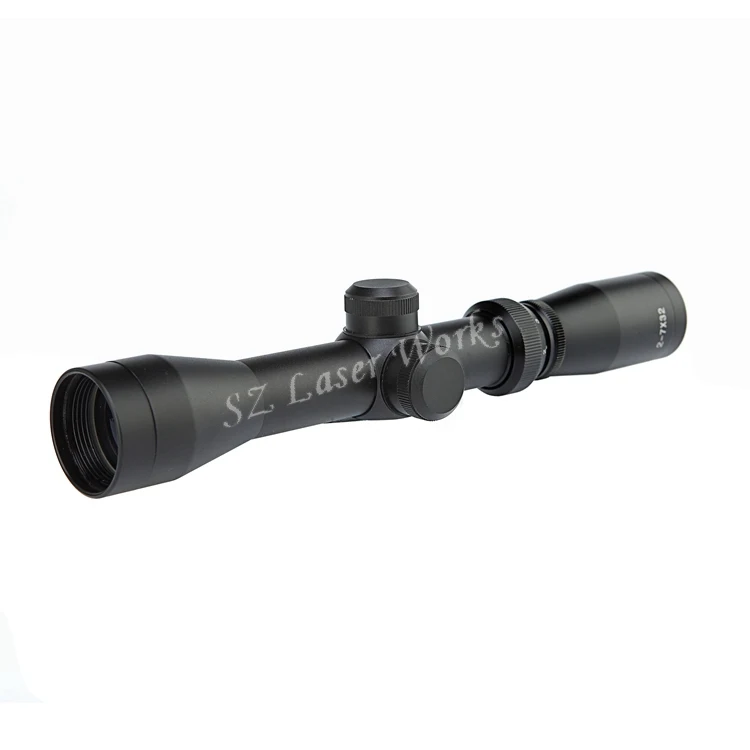 Новейшие 2-7x32mm Прицел охота с регулировка по вертикали и горизонтали для