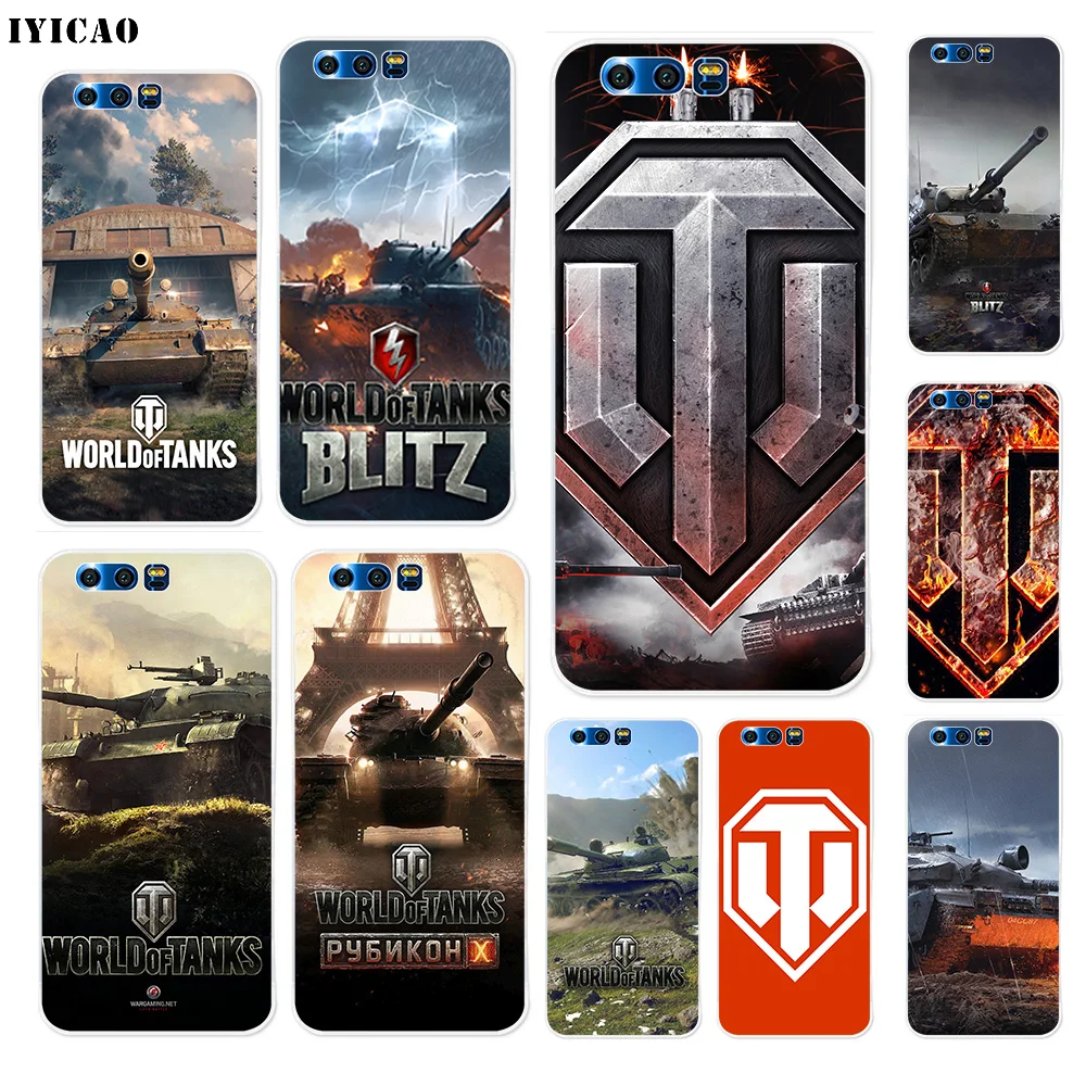 Мягкий силиконовый чехол IYICAO World of Tanks для Huawei Y9 Y7 Y6 Prime 2018 Honor 8C 8X 8 9 10 Lite 7X 7C 6A 7A Pro