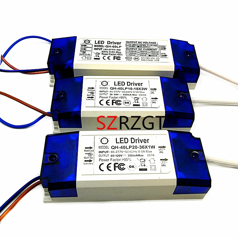Светодиодный трансформатор 85 265 в перем. Тока 1 3x3w 2 4x3w 6 10x3w 10 18x3w 18 30x3w 600mA