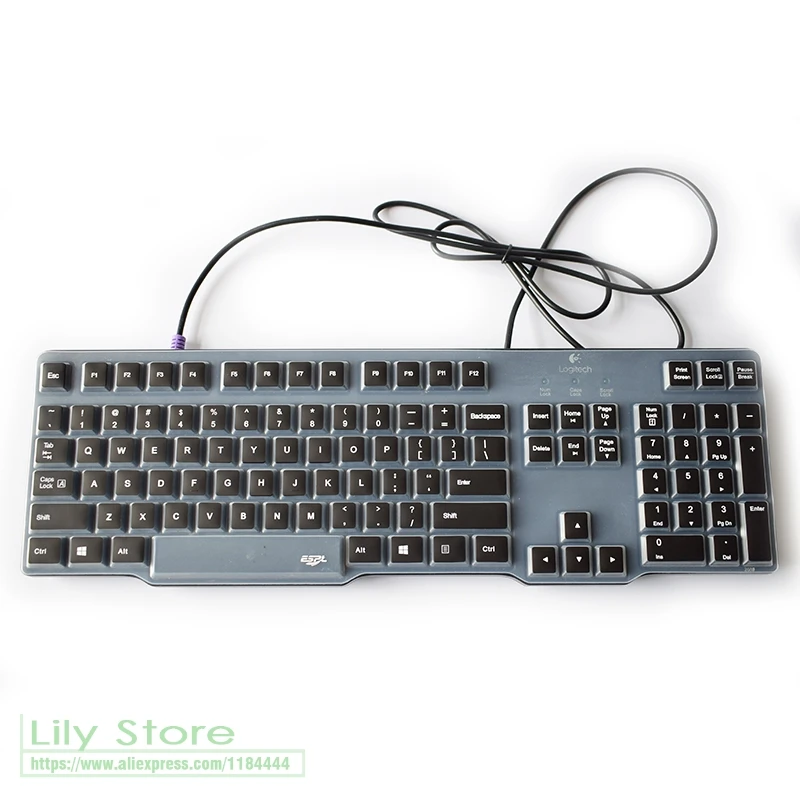 Силиконовый защитный чехол для клавиатуры Logitech MK100 K100 G100S первое и повторное