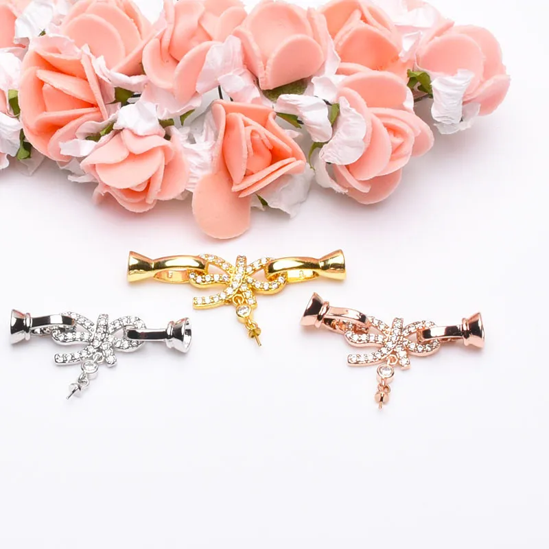 

Wholesale DIY Natural Stones Beads Jewelry Making Accessories Silver/Gold/Rose Gold Metal Connector Clasps Findings