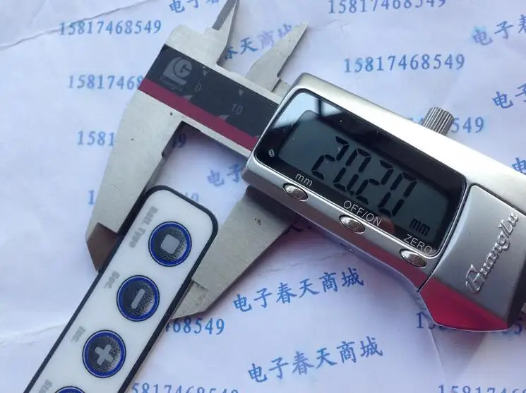 Новый миниатюрный мембранный переключатель с белой поверхностью 4 кнопками