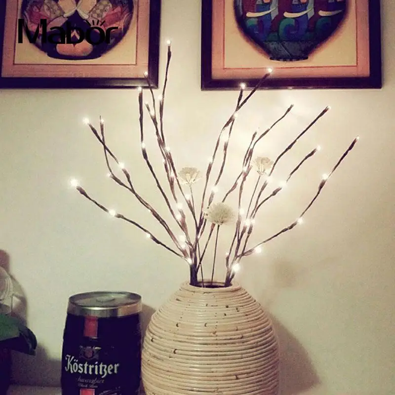 20LED Twigs Light String Indoor Wedding Party Home Decoration Warm White Night | Лампы и освещение