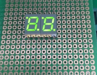 10 шт. 0 28 дюймов 7 сегментный SMD светодиодный дисплей Nixie трубка 2 бит цифровая