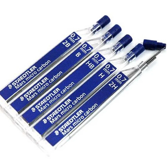 3 шт. (трубы)/партия Staedtler супер тонкий анти-растрескивание 0 7 мм 2 H/H/HB/B/2B