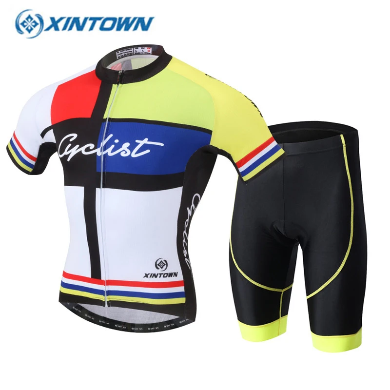 XINTOWN 2017 Pro Cycling трикотаж велосипед короткий рукав лето быстросохнущая дышащий