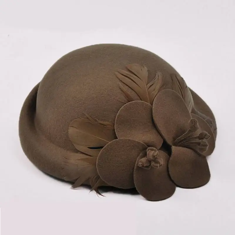 Женская винтажная фетровая шляпа из шерсти 6 цветов 2018|wool felt fedora|fashion fedorafelt hat |