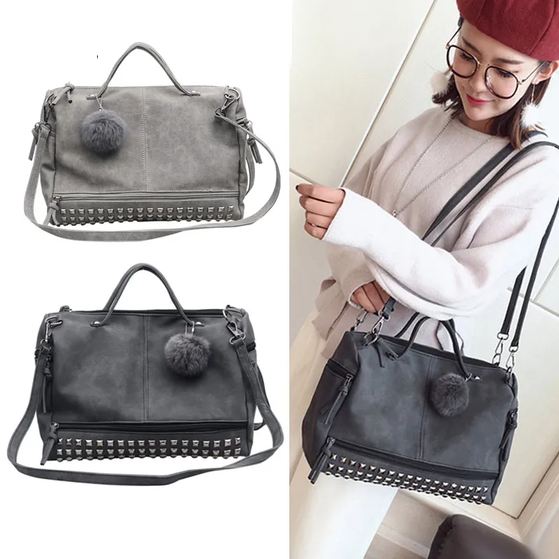 2018 Новые Модные Винтажные женские матовые Сумки из искусственной кожи большие