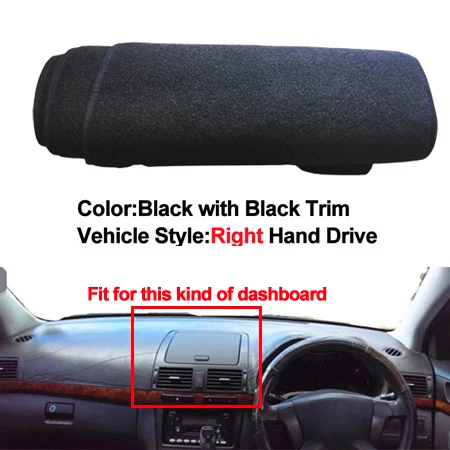 

Накладка на внутреннюю панель автомобиля, коврик, ковер, козырек от солнца, накладка на приборную панель для Toyota Avensis 2005, 2006, LHD, RHD, Стайлинг автомобиля