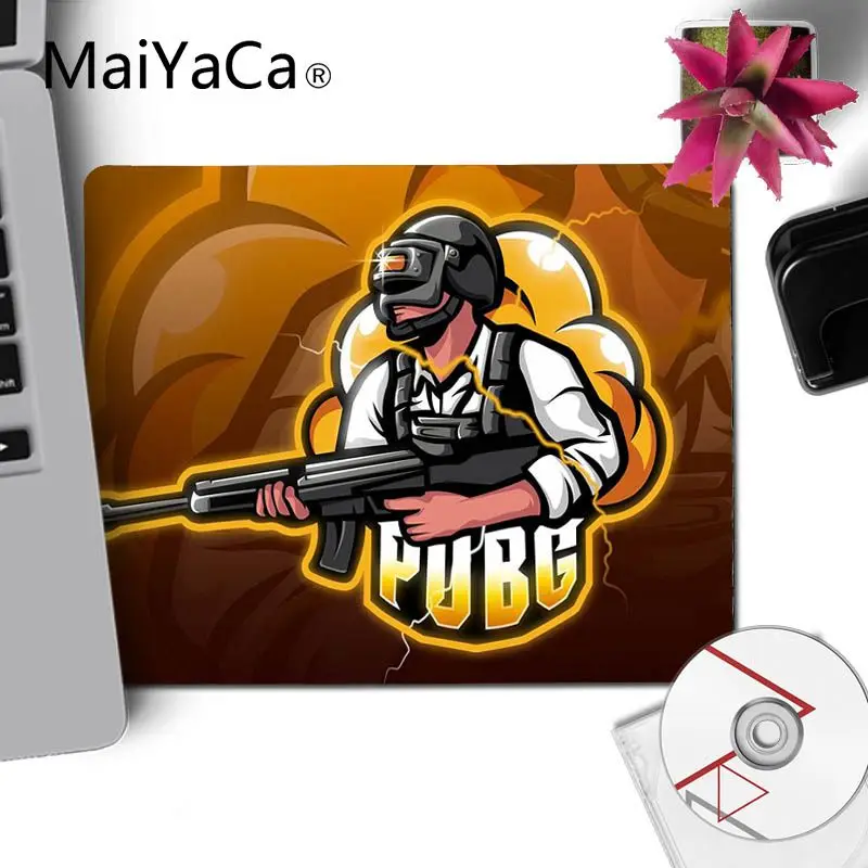 No LockEdge 18x22cm MaiYaCa мой любимый мультфильм PUBG заказной игровой коврик для мыши для ноутбука игровой коврик для мыши - Цвет: No LockEdge 18x22cm