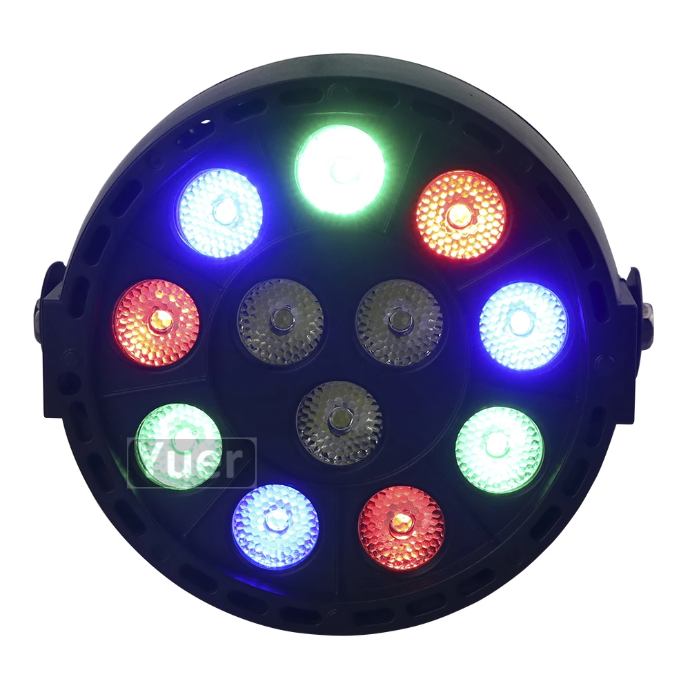 Светодиодный мини-диско-шар 12x3 Вт RGBW с DMX512 для DJ, вечерние, звуковая активация, эффект стирки, светодиодный, сценическое освещение, Свадебные огни