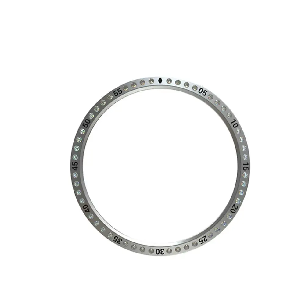 Silver For Samsung Galaxy Watch 42/46MM Bezel Ring Adhesive Cover Anti Scratch Crystal Diamond Smart watch Wearable accessories#618 - Цвет: Silver
