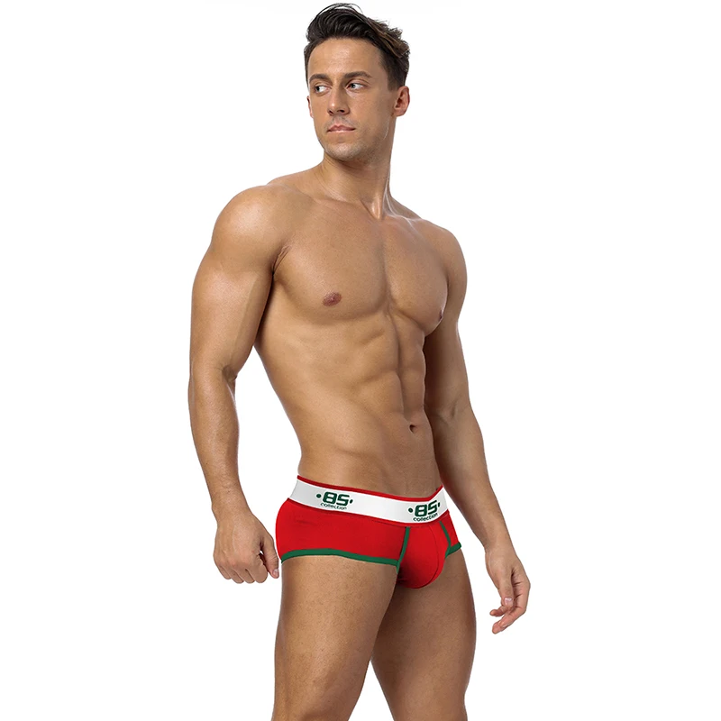 

2021 Fashion Brand Briefs Cotton Cueca Gay Underwear Male G-String Jockstrap Convex Solid Pants Sexy Men Underwear Dropshipping