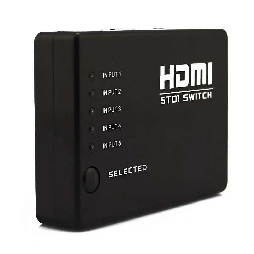 2015 Горячая продажа 5 портов 1080P 3D автоматический HDMI переключатель сплиттер